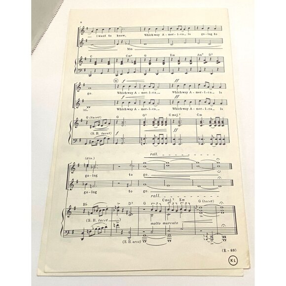 Which Way America? by David Allen Choir Music - Picture 5 of 5